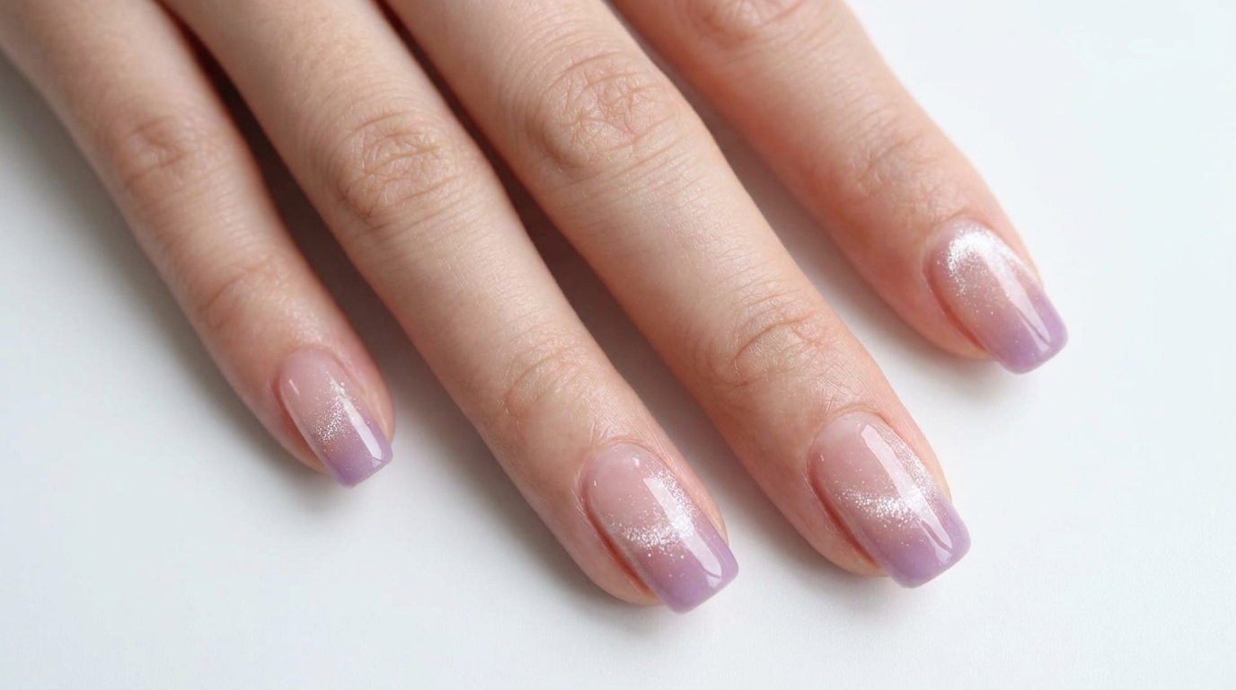 Pink-Lila Smoke Cat-Eye Ombré Nägel — Schritt-für-Schritt Anleitung