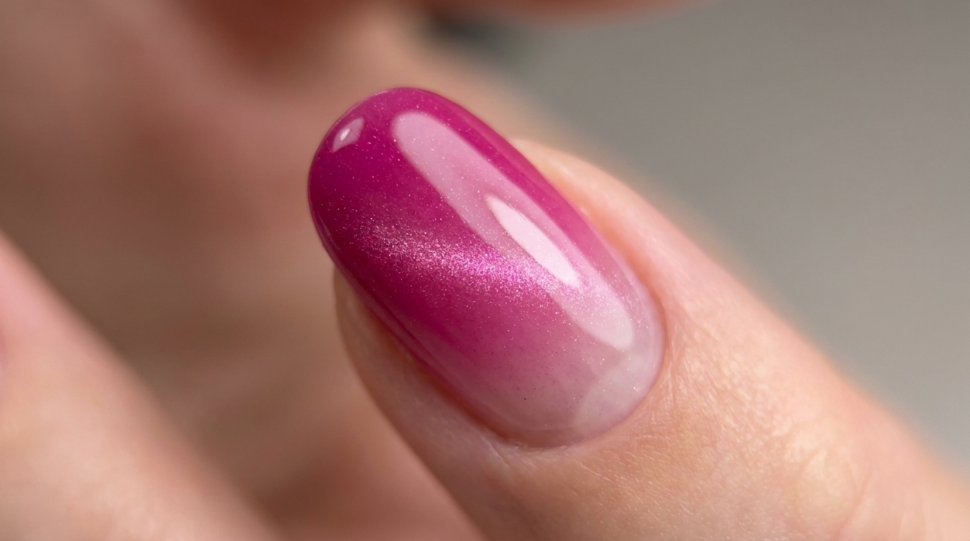 Magenta Pink Gradient Cat-Eye Nägel — Schritt-für-Schritt Anleitung