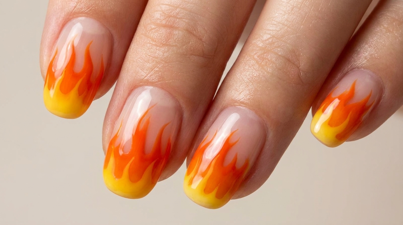 Vibrant Flammen-Nailart — Professionelle Schritt-für-Schritt-Anleitung