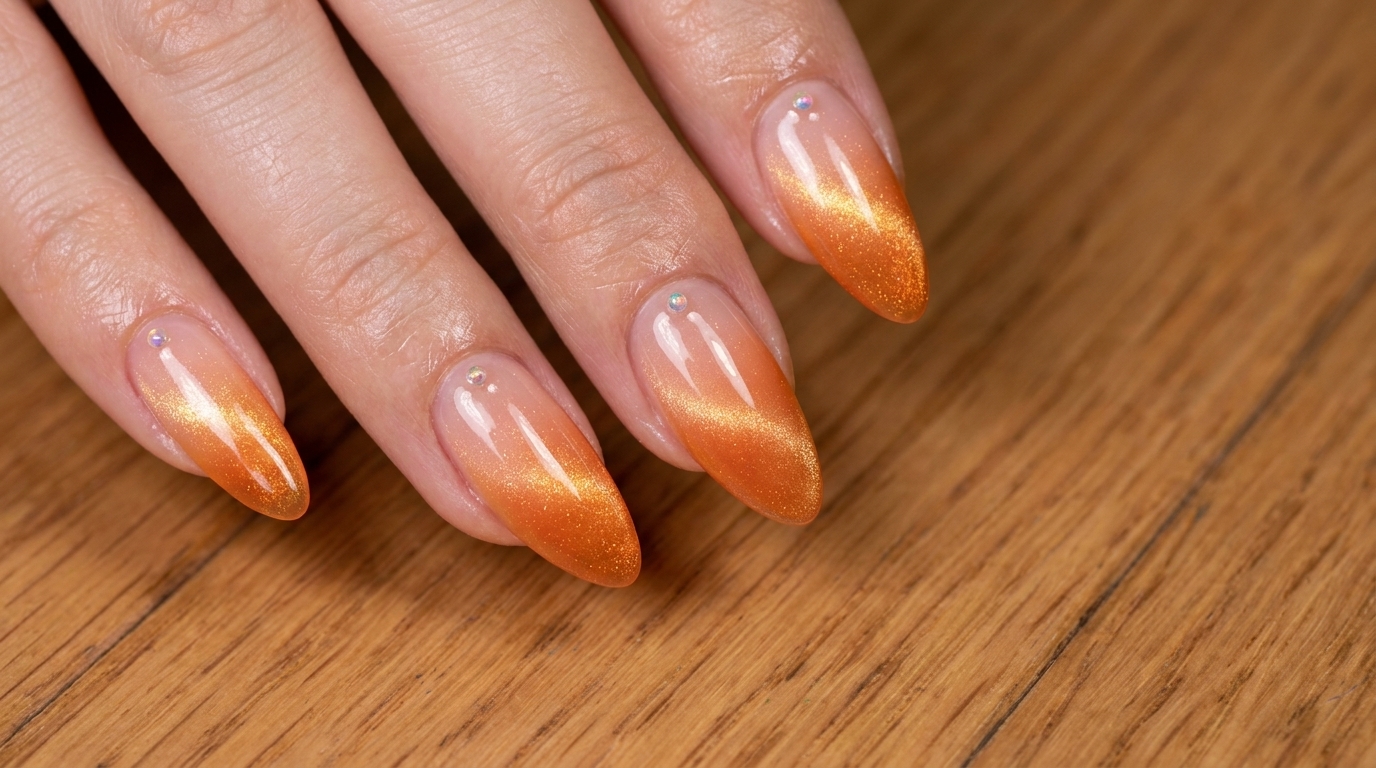 Sunset Gradient Cat-Eye Nägel — Kreatives Ombré-Tutorial