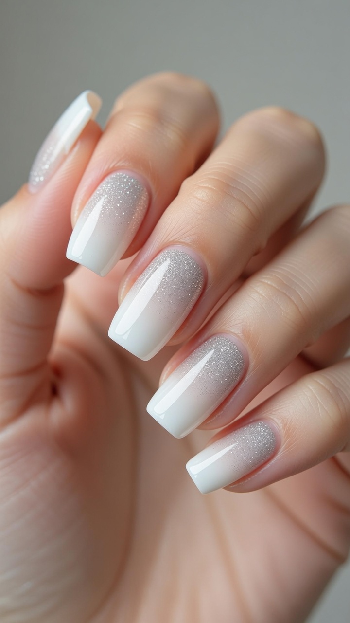 Glitzer French Ombré – Elegantes Gel-Nageldesign Tutorial