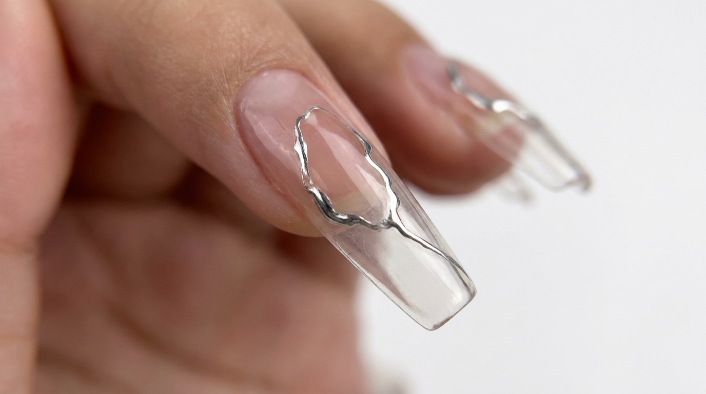 Metallic Chrome Gel Nagelkunst – Kreative Techniken