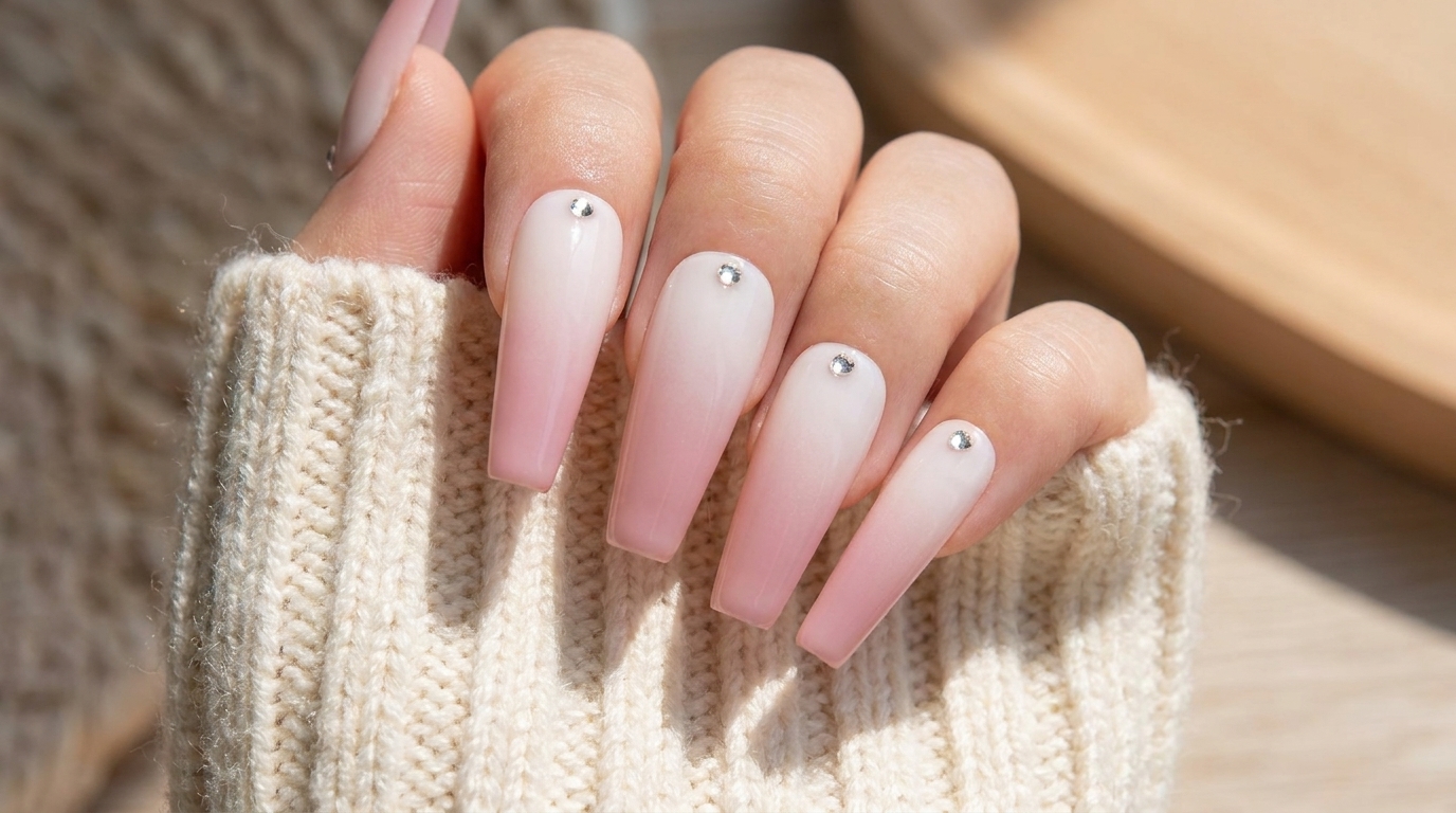 Airbrush-Ombré Press-on Nägel — Einfache Anleitung