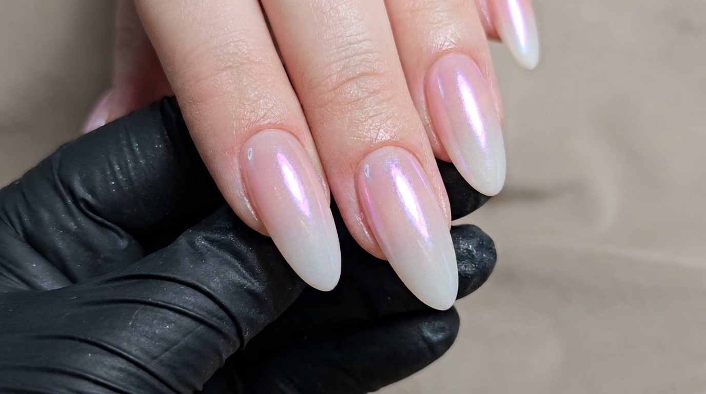 Moonlight Pink und Milky White Ombré-Nägel – Schritt-für-Schritt-Anleitung