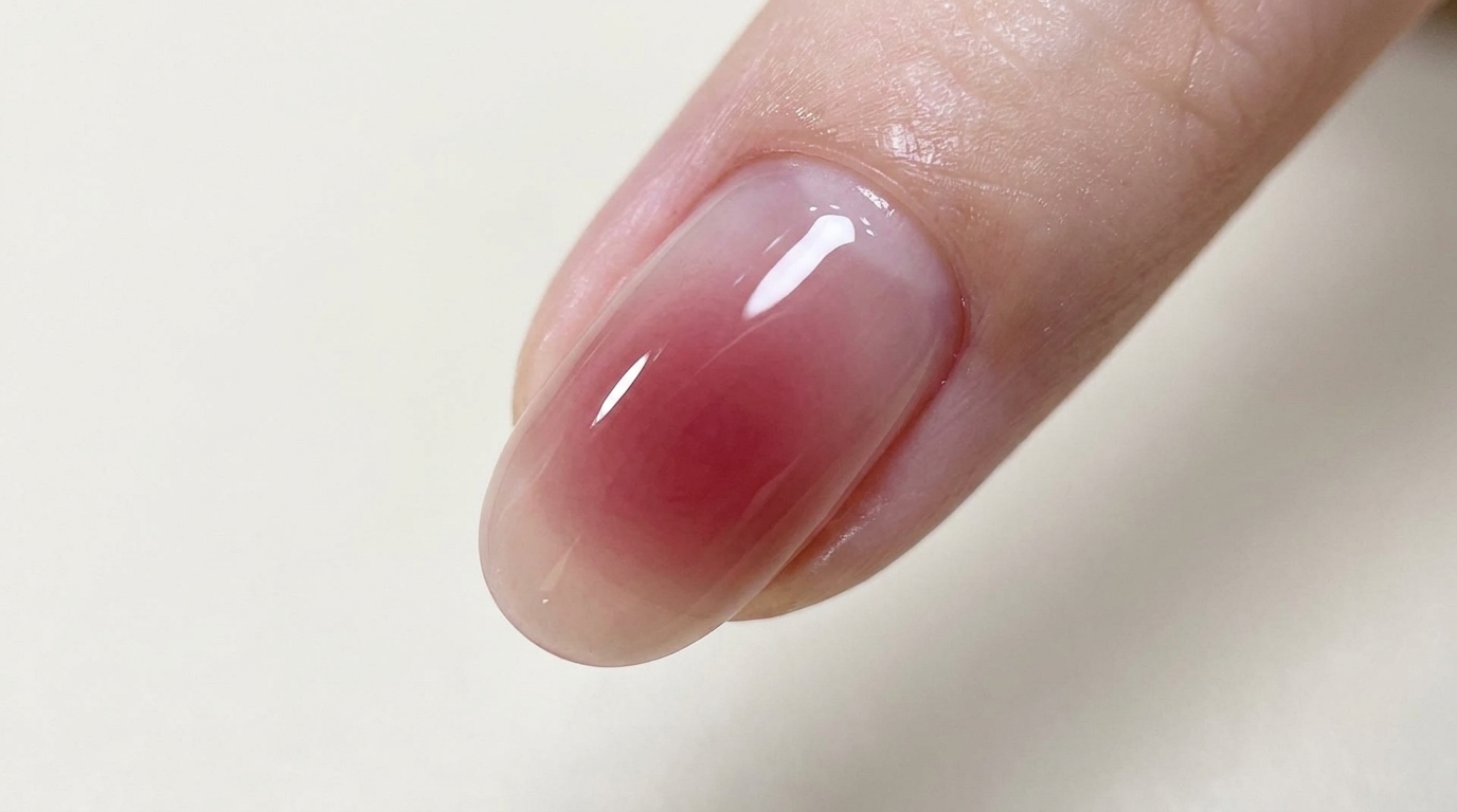 Wasserglänzende Blush Gel-Nägel — Schritt-für-Schritt Anleitung