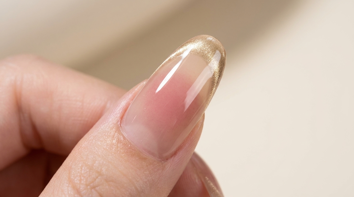 Blush Cat Eye Nägel — Schritt-für-Schritt French Tip Anleitung