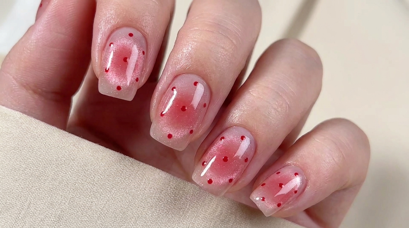 Strawberry Blush Cat-Eye Nägel — Schritt-für-Schritt-Anleitung