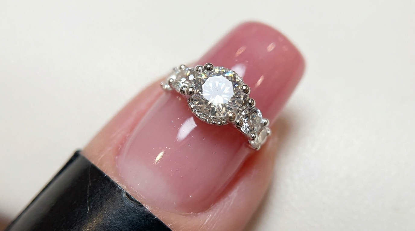 Diamond-Ring-Nageldesign – Schritt-für-Schritt-Anleitung