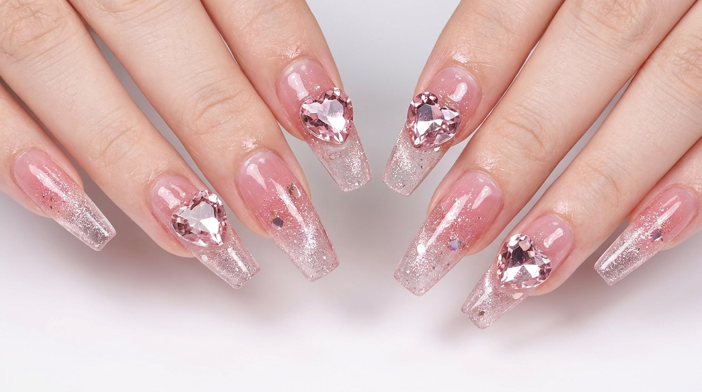 Fairycore Rosa Kristall Cat-Eye Nägel — Schritt-für-Schritt Anleitung