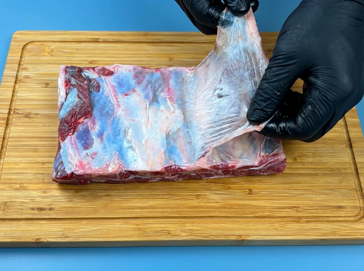 Ein feiner Detailpinsel trägt rosa 3D-Gel auf, um eine Schleifenform auf einem Chrome-Nagel zu kreieren.