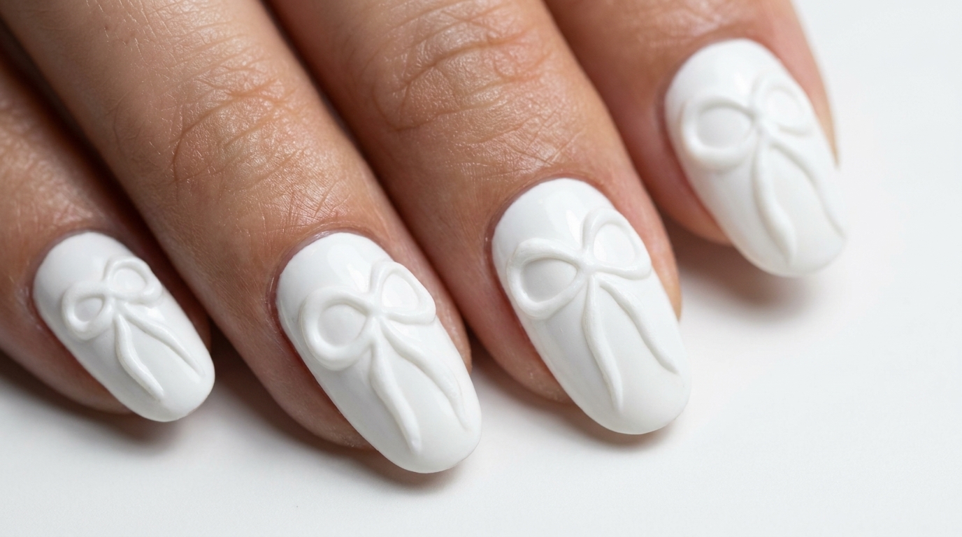Elegante 3D-Gel-Schleifen – Schritt-für-Schritt Nageldesign