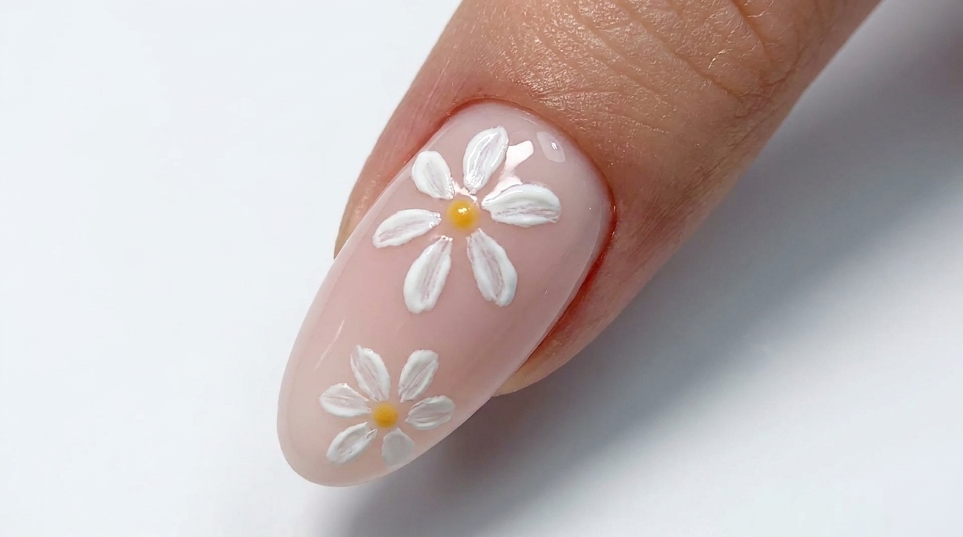 Einfaches Gänseblümchen-Design — Schritt-für-Schritt Anleitung für Anfänger