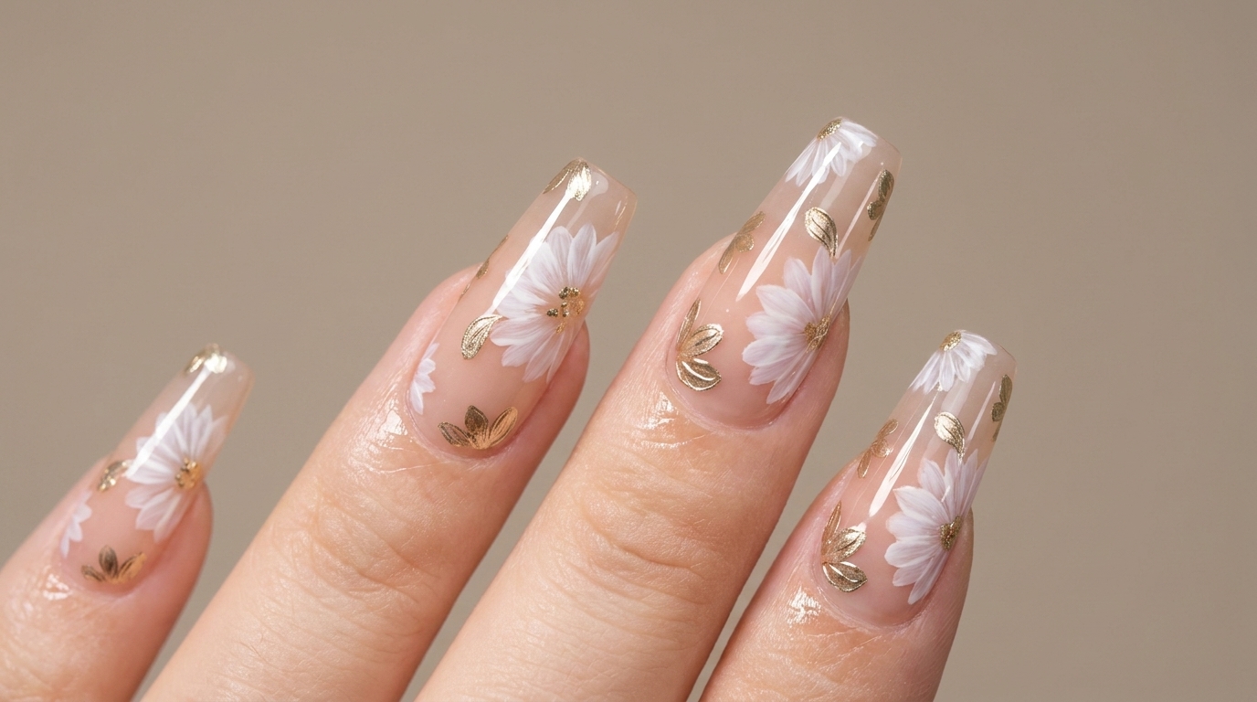 Elegantes Gänseblümchen-Design mit Chrom-Akzenten — Schritt-für-Schritt-Anleitung