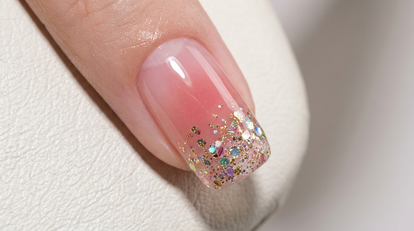 Glitzer-Ombré-Nägel — Professionelle Schritt-für-Schritt-Anleitung
