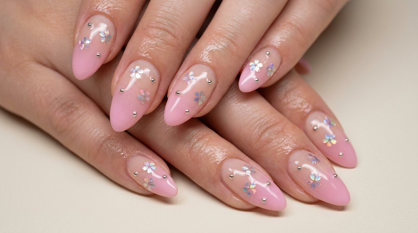 Kirschblüten-Ombré: Filigranes Nageldesign mit Blumen-Tutorial