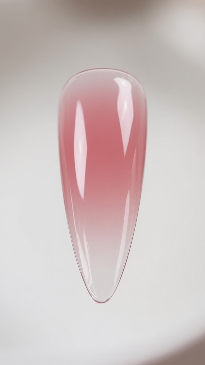 Sanfte Rosa Ombré-Gelnägel — Schritt-für-Schritt-Anleitung