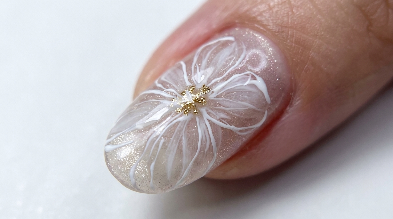 Layer-für-Layer: Weißes Blumen-Nageldesign mit Gel — Schritt-für-Schritt-Anleitung