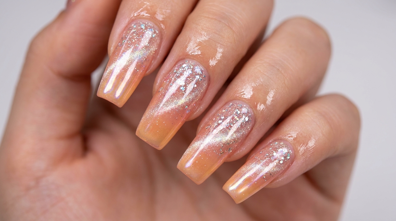 Sunset Diamond Beach Cat Eye Nägel — Schritt-für-Schritt-Anleitung