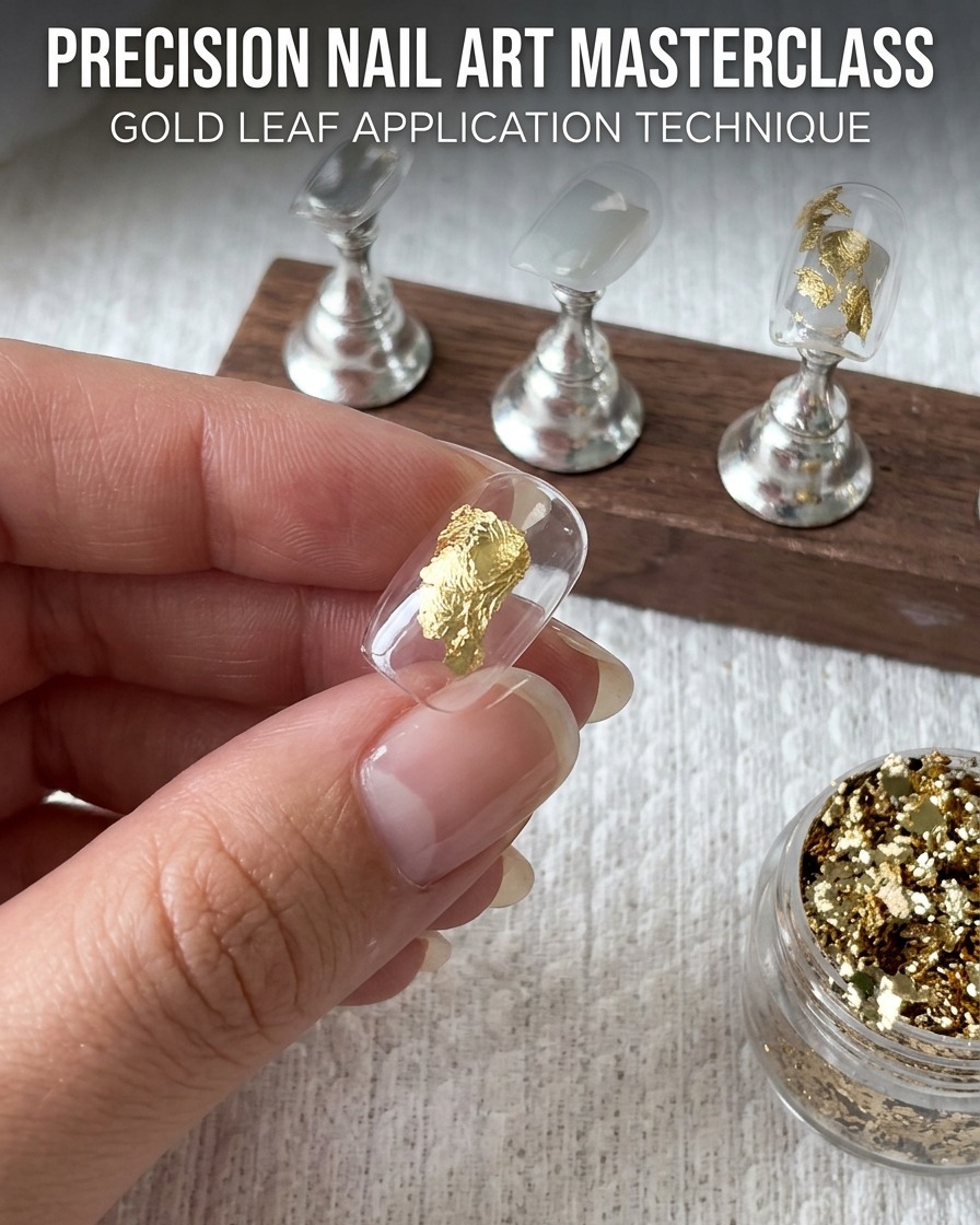 Ein Nageltip härtet unter dem aktivierten Licht einer UV/LED-Lampe aus.