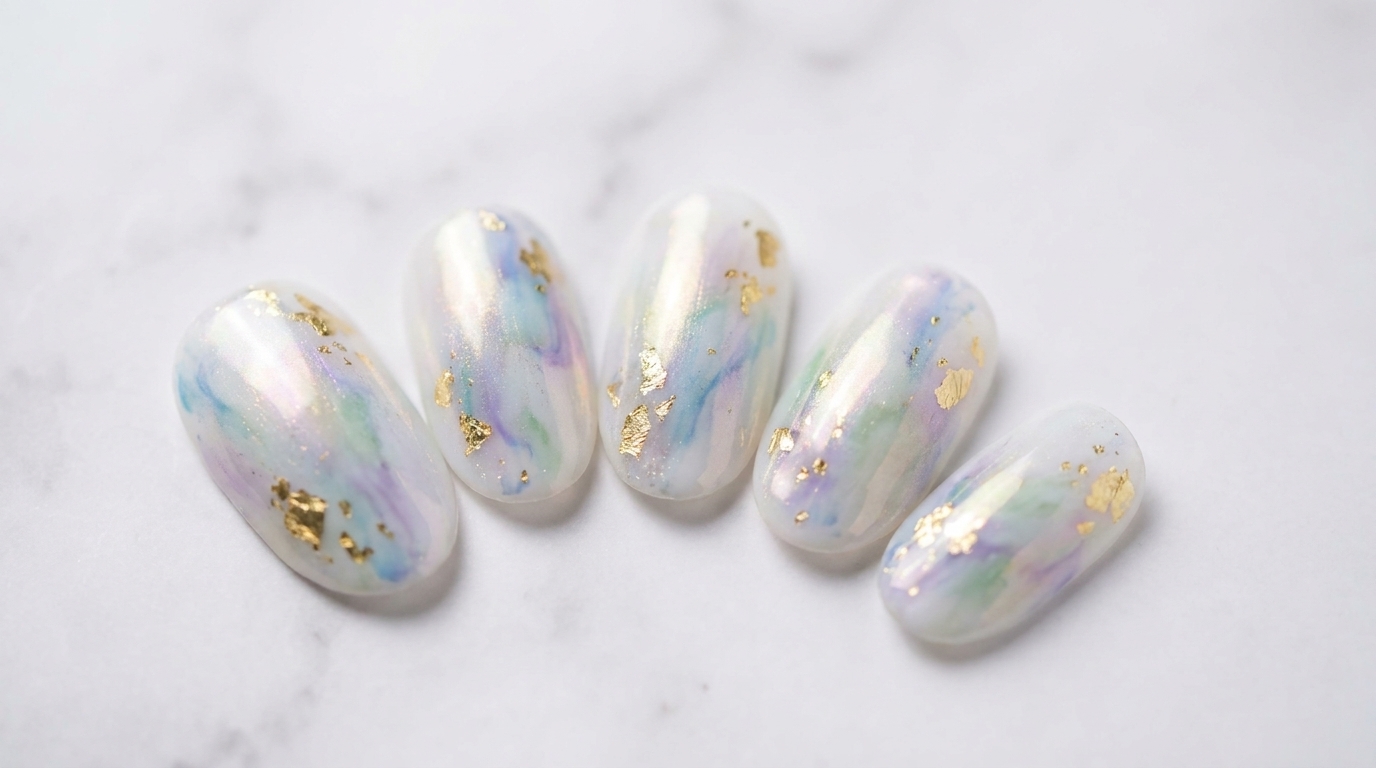 Sommerliches Marmor-Nageldesign — Schritt-für-Schritt-Anleitung
