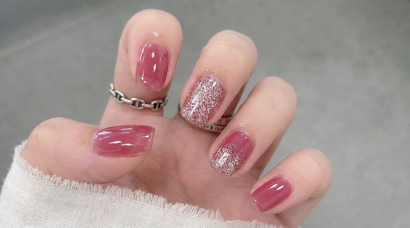 Ice Jelly Glitzer Gel-Nägel — Einfache Schritt-für-Schritt-Anleitung