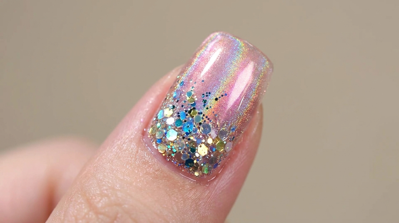 Pink Aurora Cat Eye Nägel mit Glitter-Gradient — Schritt-für-Schritt-Anleitung