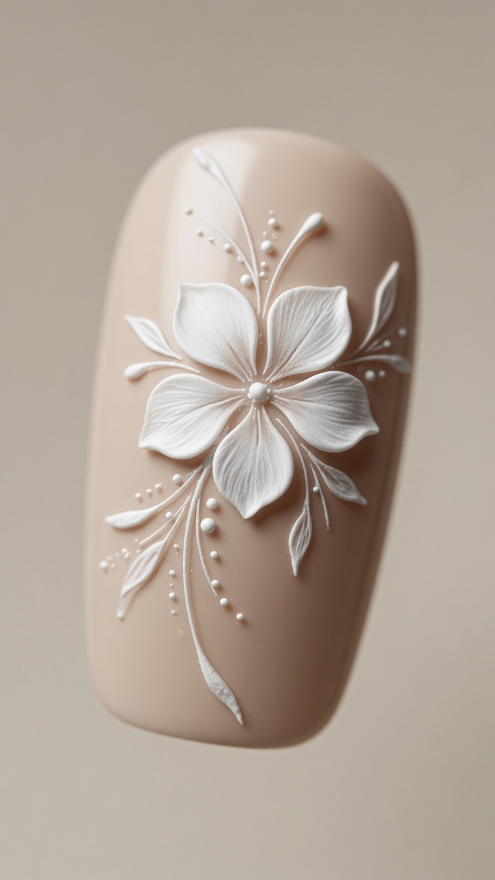 Fünf-Blütenblatt-Blumen-Design — Elegante Gel-Anleitung für Anfänger