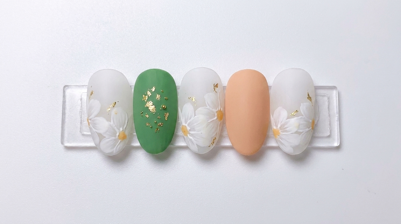Filigranes Gänseblümchen-Design mit Matt-Finish — Schritt-für-Schritt-Anleitung