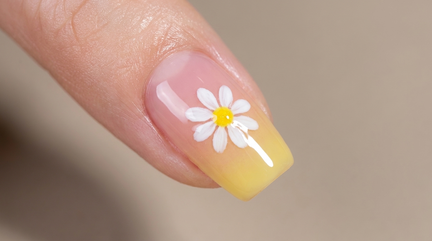 Frühlings-Gänseblümchen mit Ombré-Effekt – Einfache Anleitung