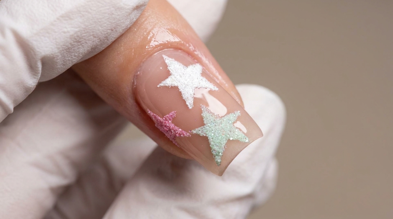 Pastel Macaron Sommer Nägel: Sugar Stars & Pearl Chrome Anleitung