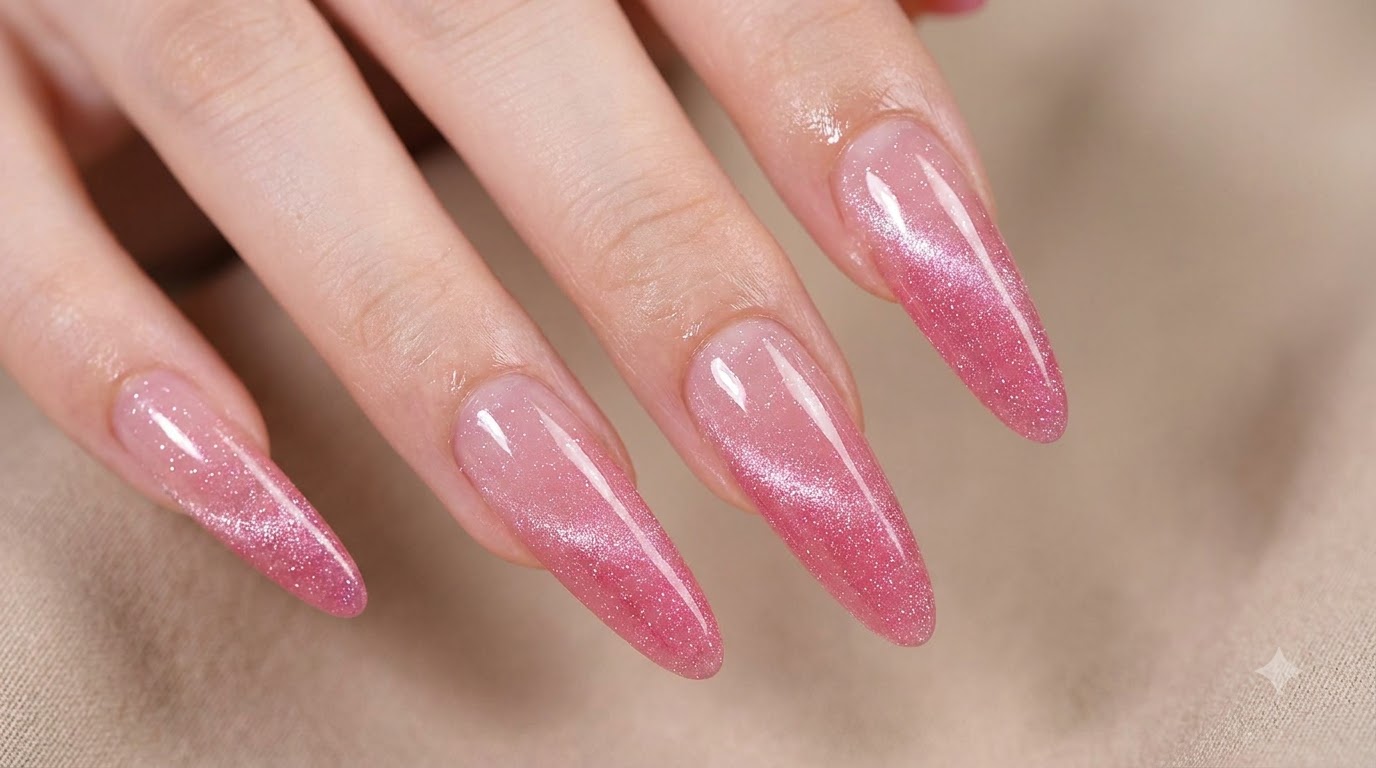 Rosa Gradient Cat-Eye-Nägel — Schritt-für-Schritt-Anleitung für sommerlichen Glanz