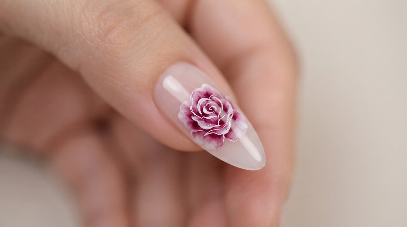 Watercolor Bloom Blumen Nageldesign — Schritt-für-Schritt-Gel-Anleitung