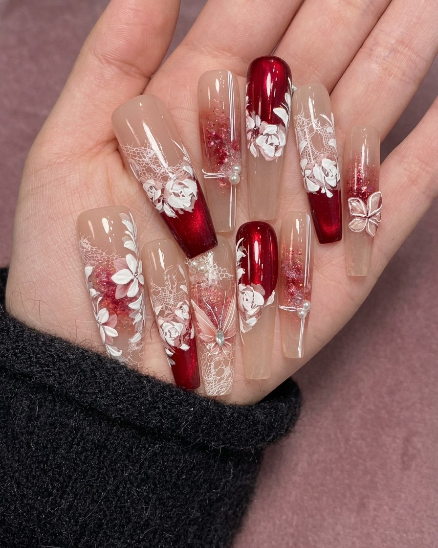 Zwei kleine Farbdosen nebeneinander für die Nagelverlaufsanwendung.