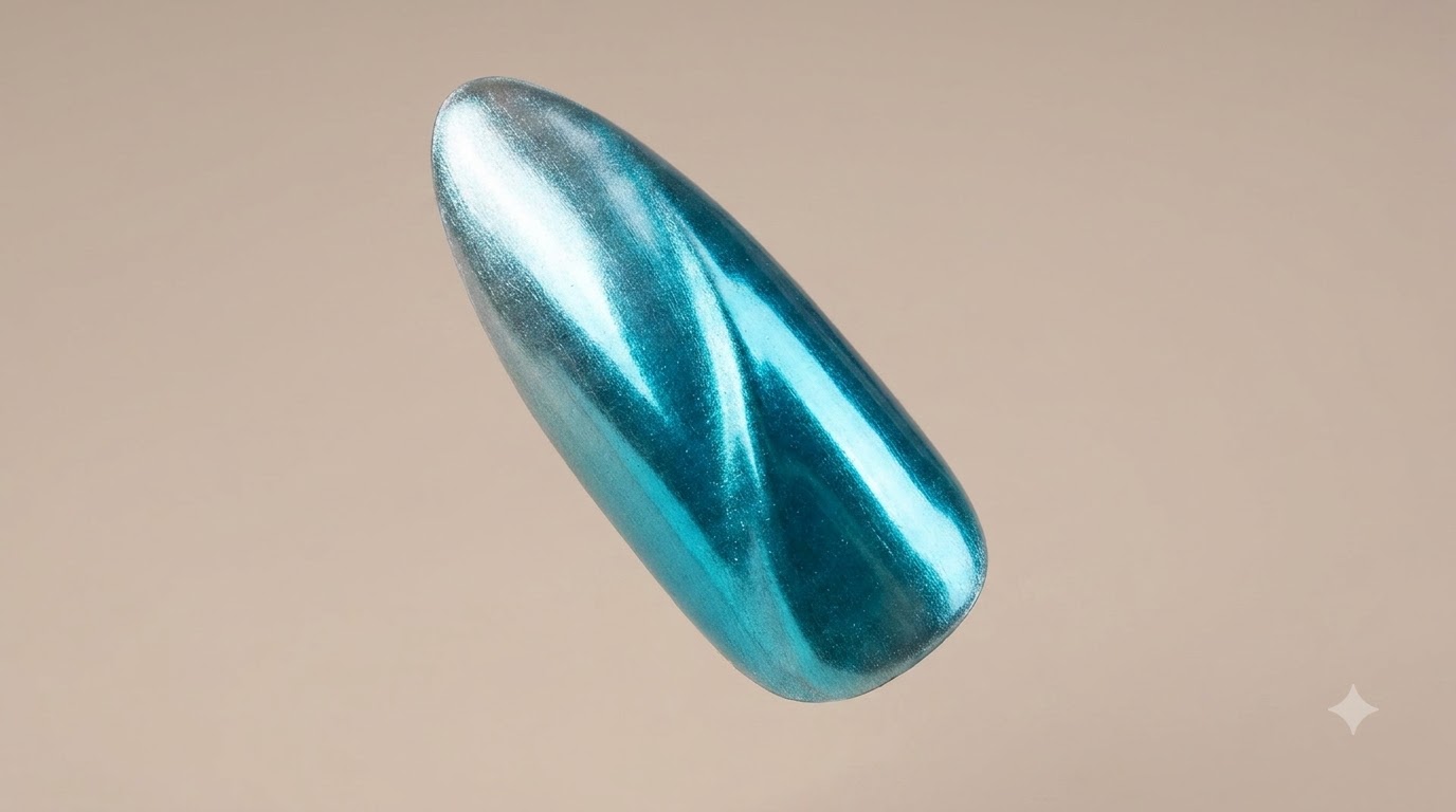 Zyan-Nebel-Mondstein-Cat-Eye-Nägel — Schritt-für-Schritt-Anleitung
