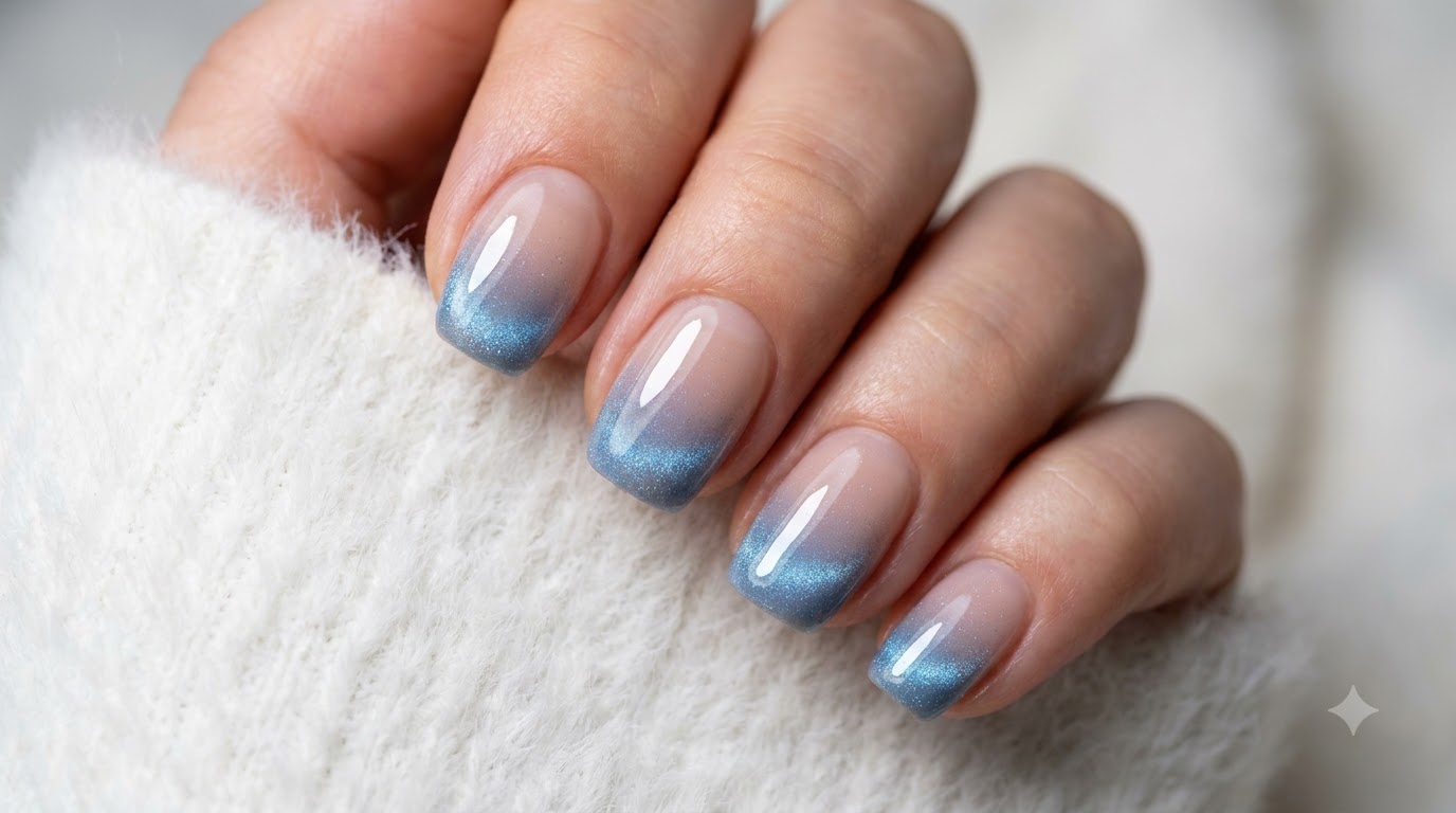 Blaue Tränen Cat-Eye-Maniküre — Schritt-für-Schritt-Verlauf-Nageltutorial
