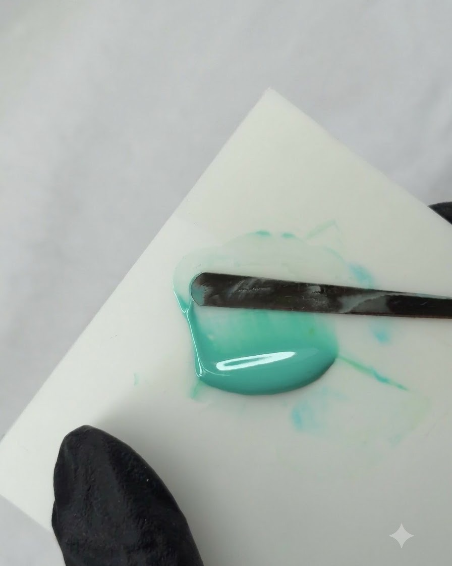 Zwei Gel-Nagellackflaschen mit den Aufschriften Bouvo P16 und N04 stehen aufrecht auf einer flachen weißen Oberfläche.