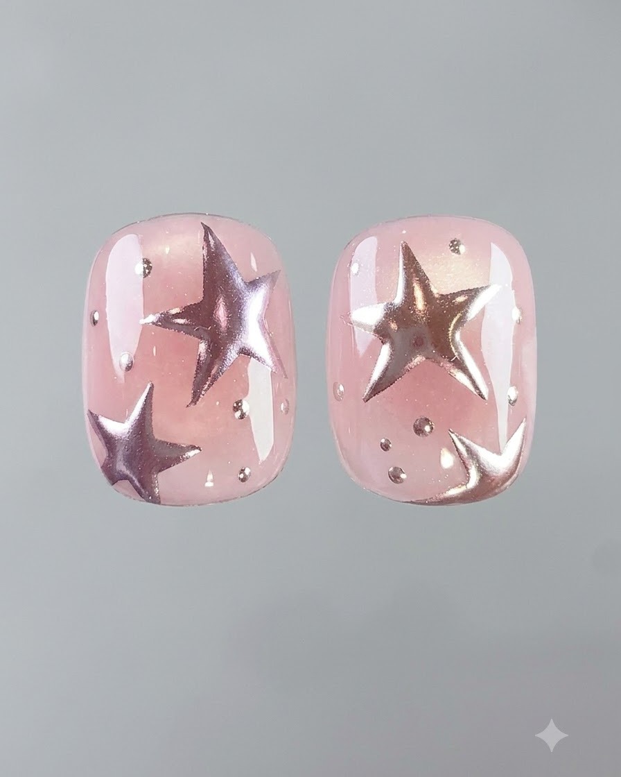 Eine Nahaufnahme eines Nagelpinsels, der eine glatte Schicht milchig-weisses, selbstnivellierendes Gel auf einen Nagel aufträgt.
