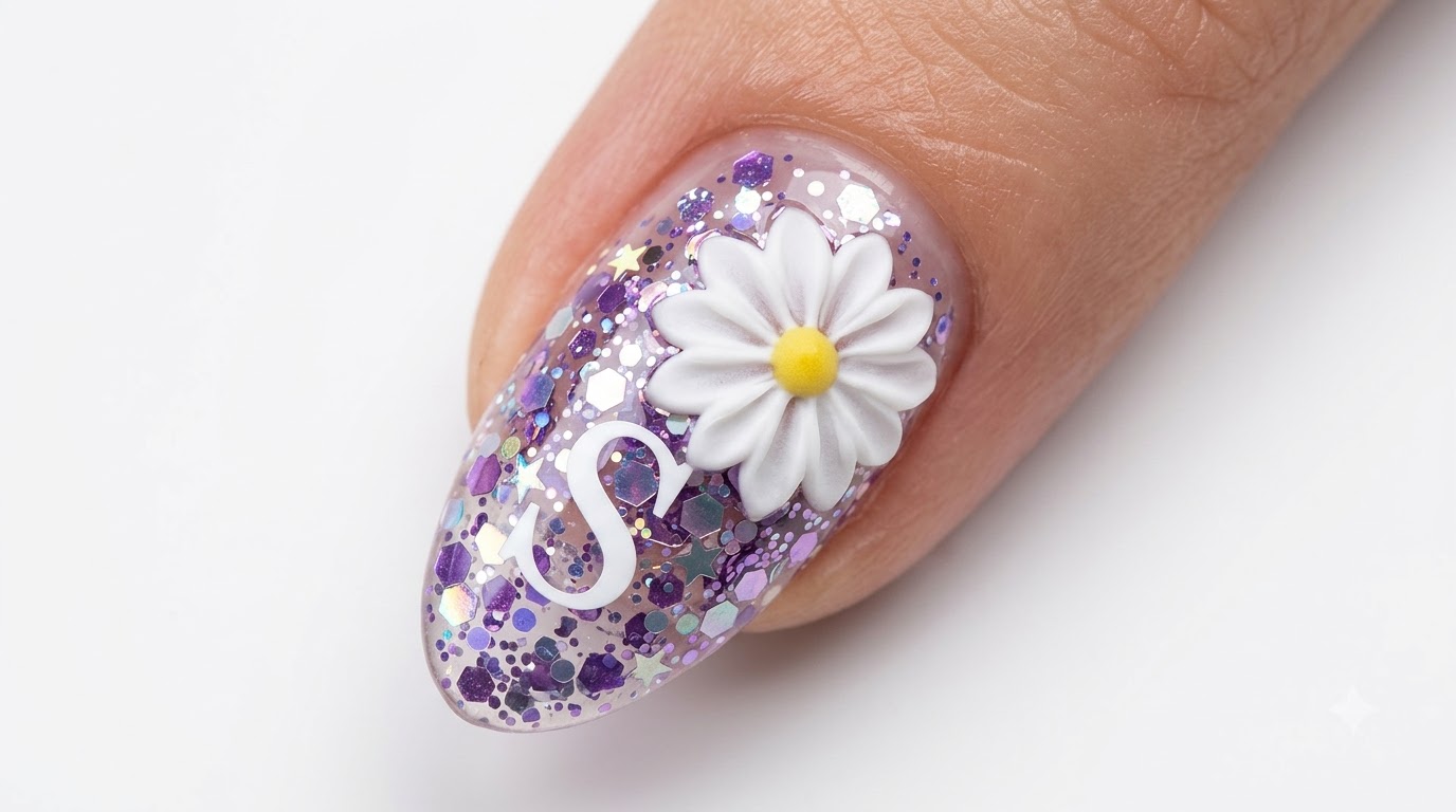 Frühlings-Gänseblümchen Nageldesign — Schritt-für-Schritt-Gel-Tutorial