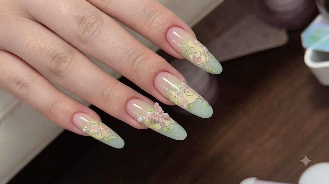 Sommerliches Blumen-Nail-Art — Schritt-für-Schritt-Gel-Tutorial