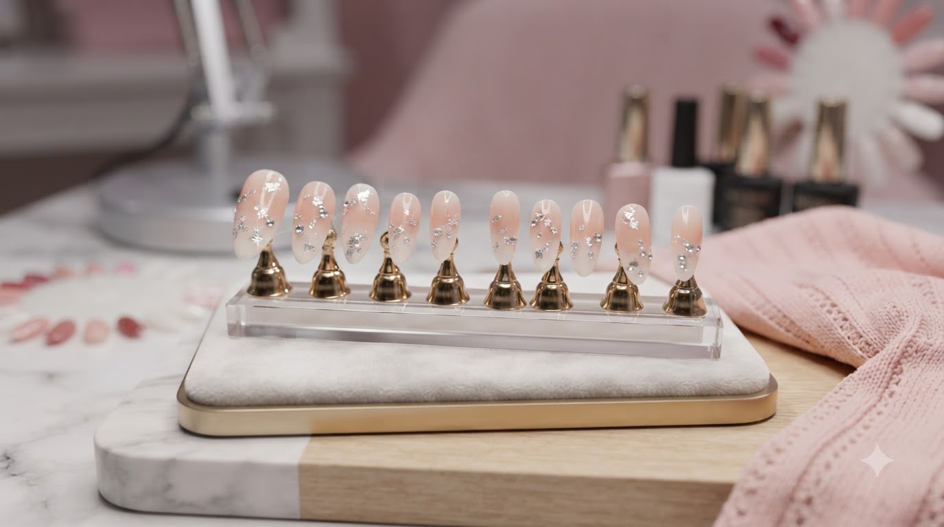 Milky White & Nude Gradient Mandelförmige Nägel — Schritt-für-Schritt-Anleitung