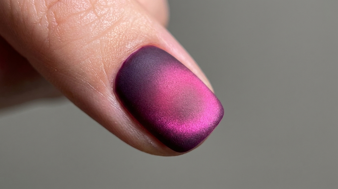 Gradient Matte Cat-Eye Nägel — Velvet Frosted Schritt-für-Schritt-Anleitung