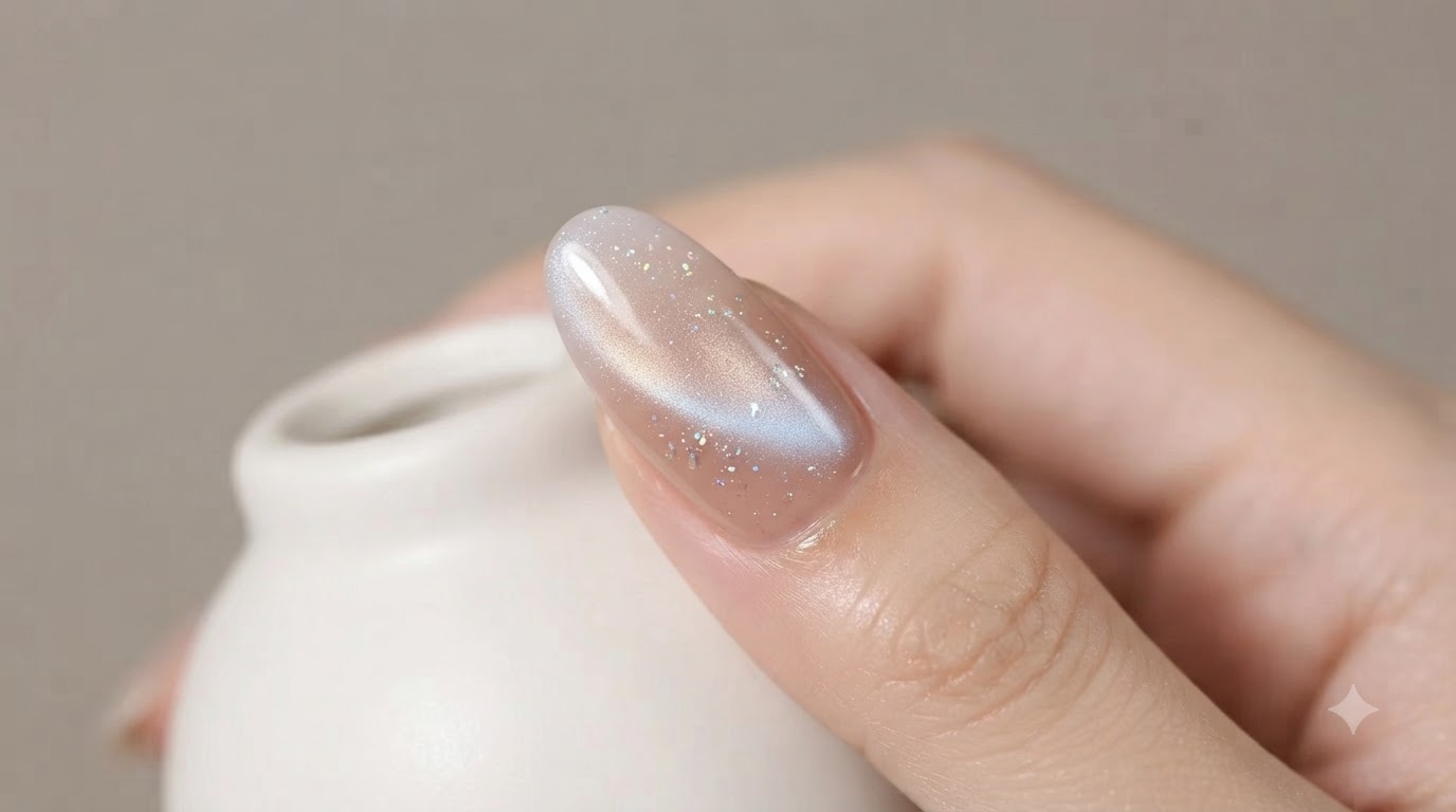 Nude Gradient Cat-Eye Nägel — Schritt-für-Schritt Sommer-Nagelkunst-Anleitung