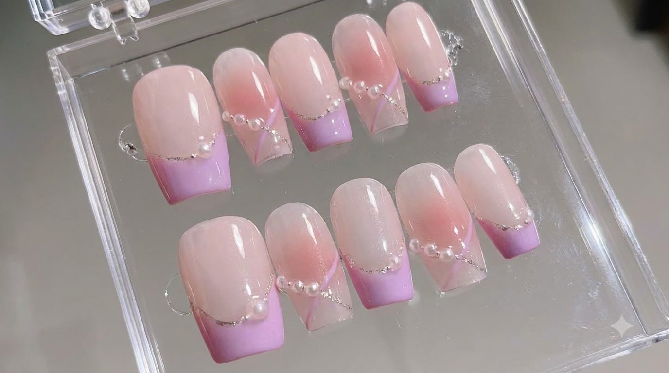 Unregelmäßige French-Perlen-Nail-Art — Elegante Schritt-für-Schritt-Anleitung