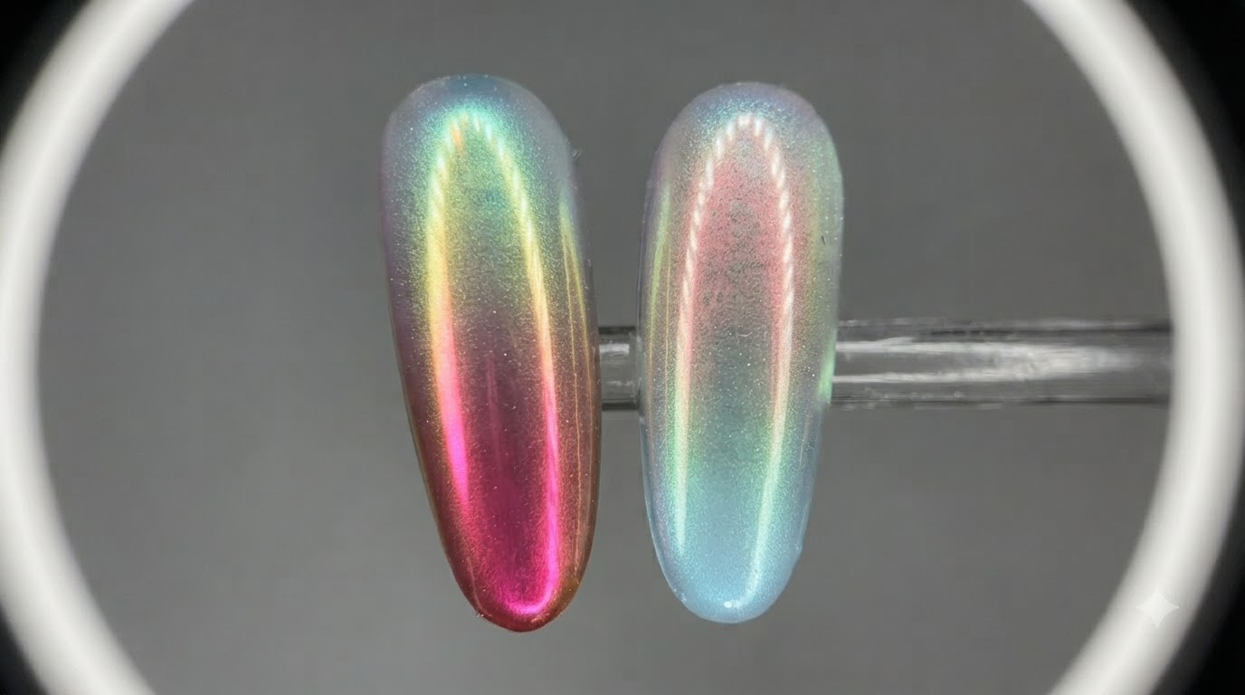 Aurora Bubble Cat Eye Gradient Nägel — Schritt-für-Schritt-Anleitung
