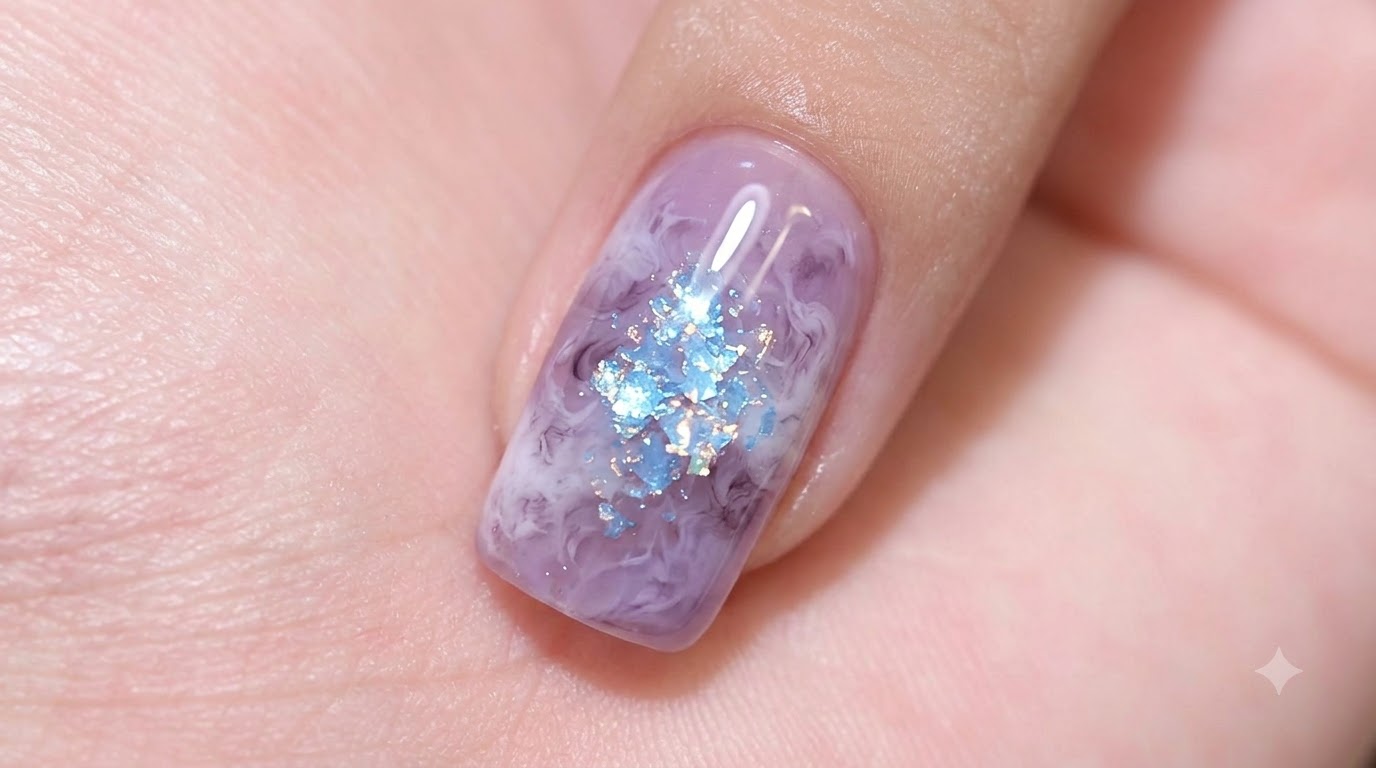 Violette Aquarell-Smudge-Nägel — Ethereale Schritt-für-Schritt-Anleitung