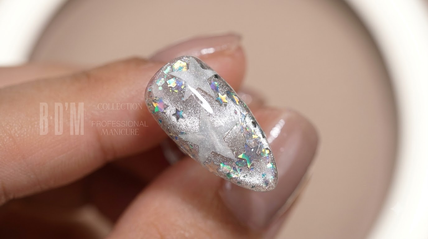 Silberne Sternen-Aurora-Cat-Eye-Nägel — Schritt-für-Schritt Himmlisches Tutorial