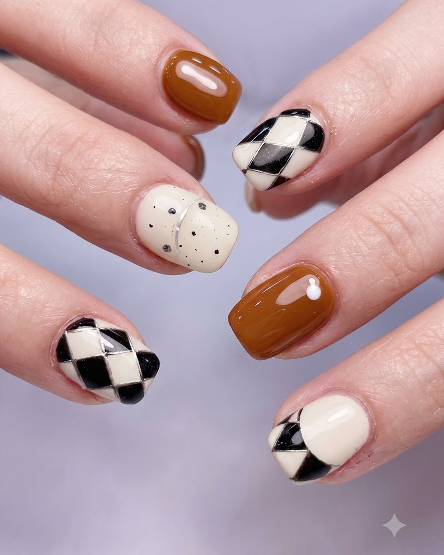Eine Nahaufnahme einer manikierten Hand mit gepflegten Nagelhautbereichen und einem makellosen Hochglanz-Finish über alle Finger.